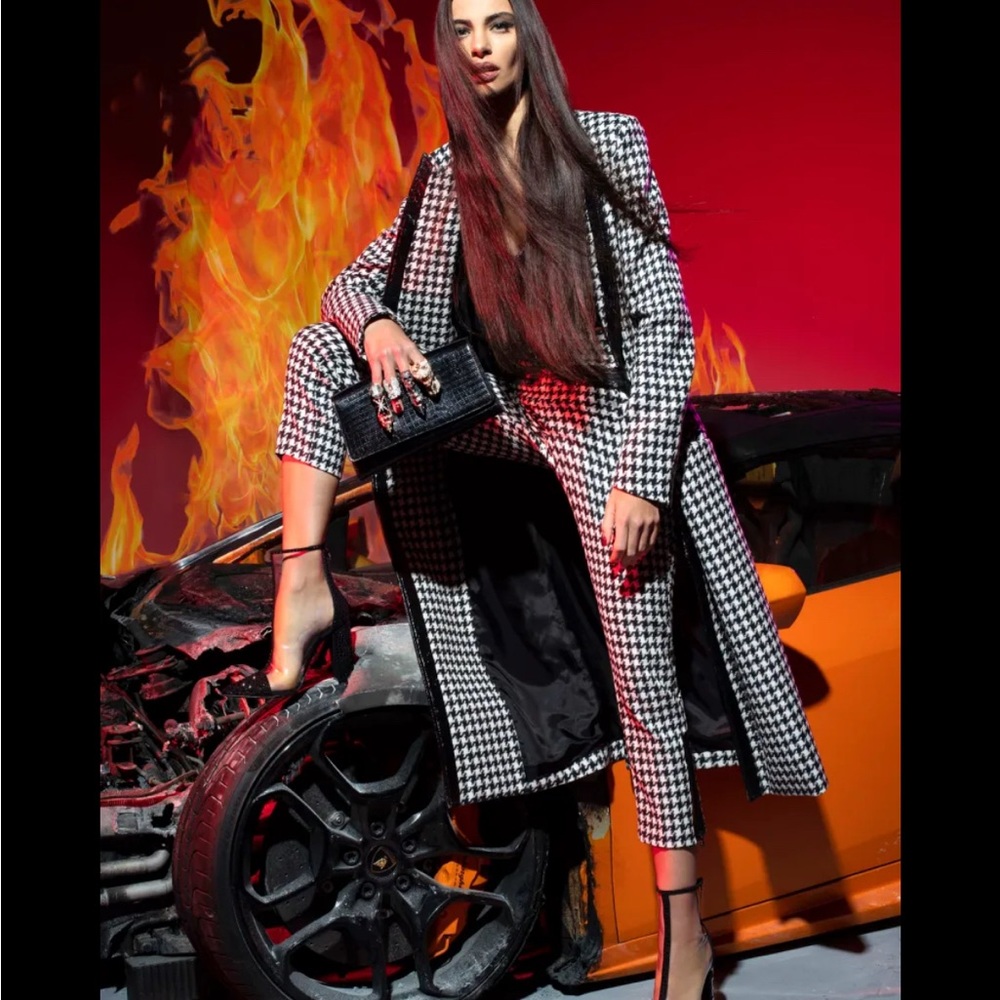 Philipp Plein Couture Houndstooth Pants XS